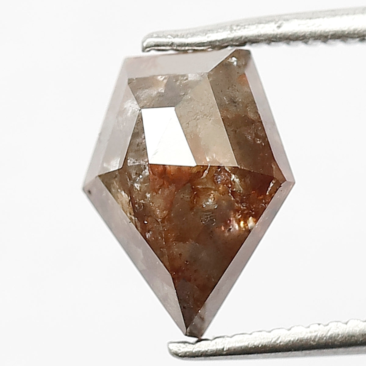 2.18 Ct Modified Cut Reddish Gray Diamond | Natural Rustic Earth Mined Loose Diamond for Jewelry