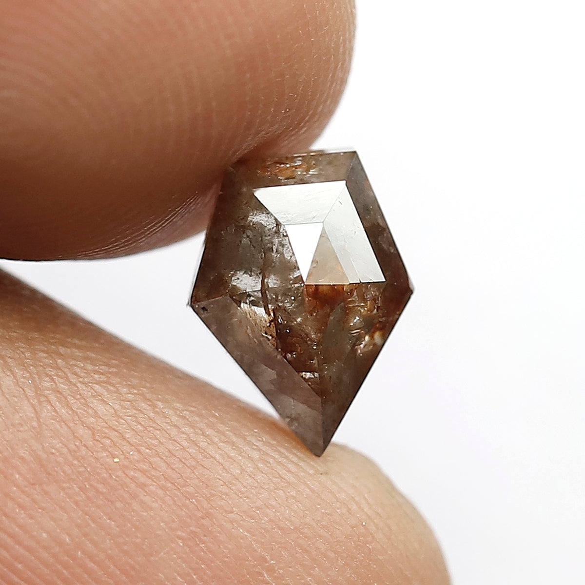 2.18 Ct Modified Cut Reddish Gray Diamond | Natural Rustic Earth Mined Loose Diamond for Jewelry