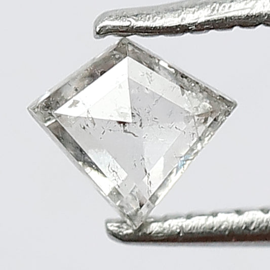 0.29 CT Loose Natural Diamond Kite Shape Diamond White Color Diamond Salt and Pepper Diamond Half Cut Diamond Wedding Rings