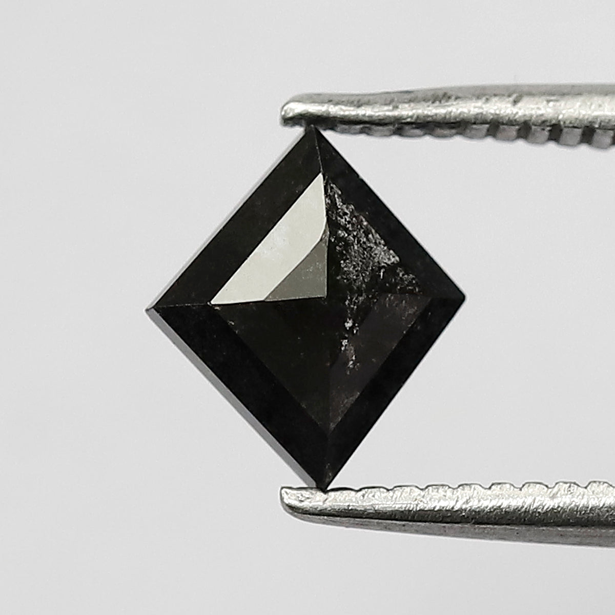 0.84 CT Kite Shape Salt and Pepper Diamond 7.30 MM Grey Black Color Loose Natural Diamond For Engagement Ring