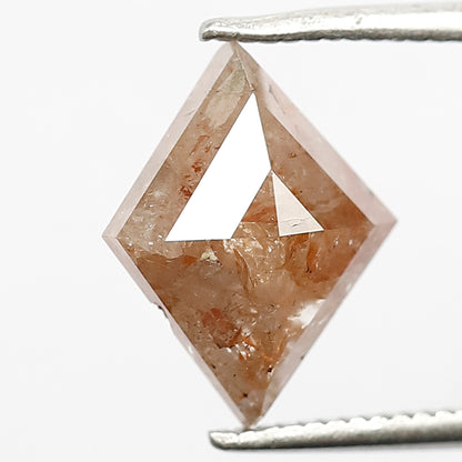 2.00 CT Kite Shape Rustic Diamond, Natural Reddish Loose Conflict Free Diamond For Kite Diamond Ring