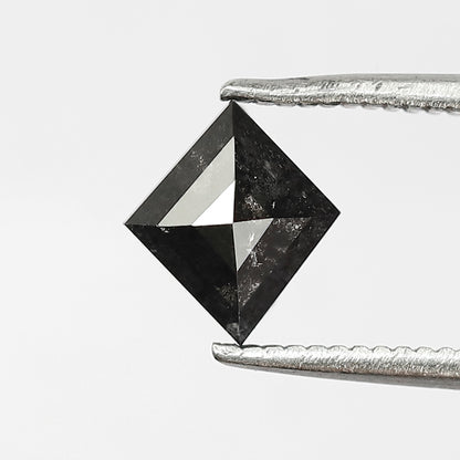 0.84 CT Kite Shape Salt and Pepper Diamond 7.30 MM Grey Black Color Loose Natural Diamond For Engagement Ring