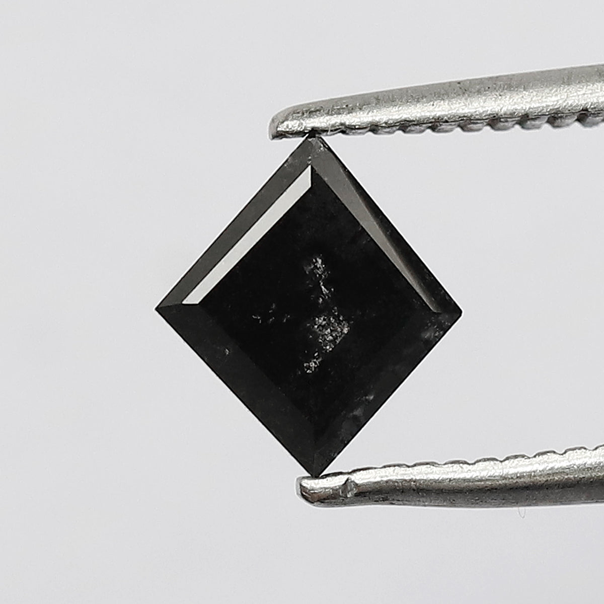 0.84 CT Kite Shape Salt and Pepper Diamond 7.30 MM Grey Black Color Loose Natural Diamond For Engagement Ring