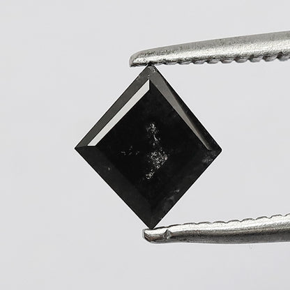 0.84 CT Kite Shape Salt and Pepper Diamond 7.30 MM Grey Black Color Loose Natural Diamond For Engagement Ring
