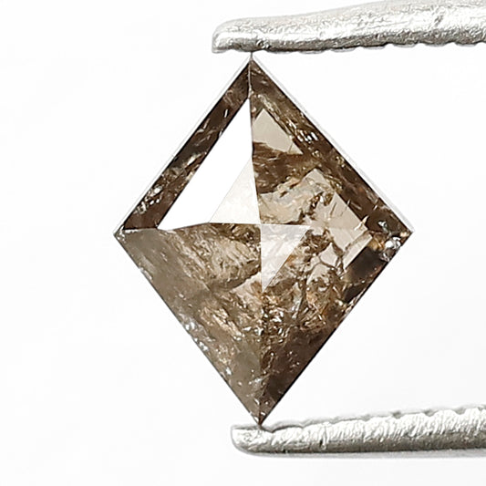0.78 CT, 7.6 MM Kite Shape Loose Diamond, Natural Brownish Rustic Earth Mined Diamond