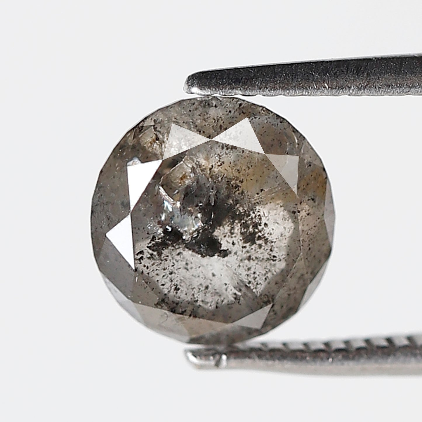 1.99 CT 7.80 MM Oval Shape Salt and Pepper Diamond Natural Loose Grey Black Color Diamond