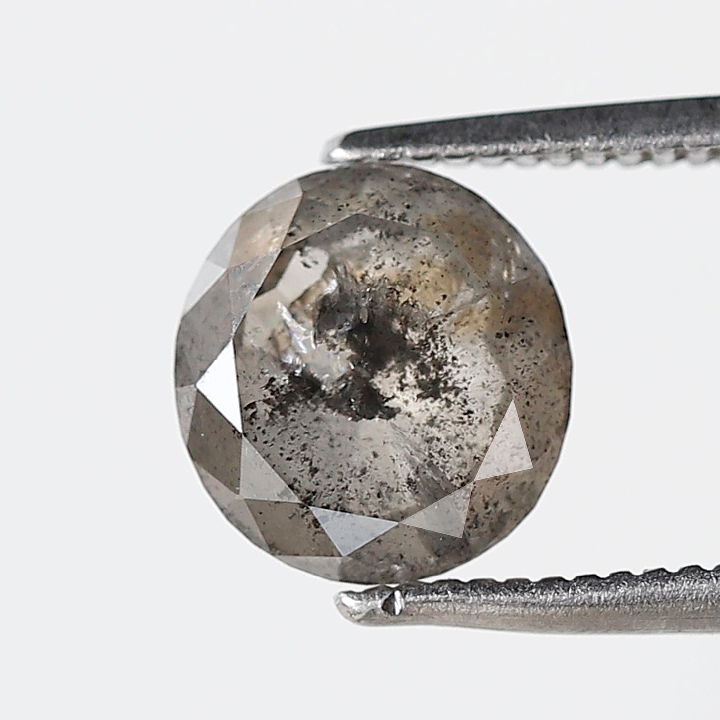 1.99 CT 7.80 MM Oval Shape Salt and Pepper Diamond Natural Loose Grey Black Color Diamond