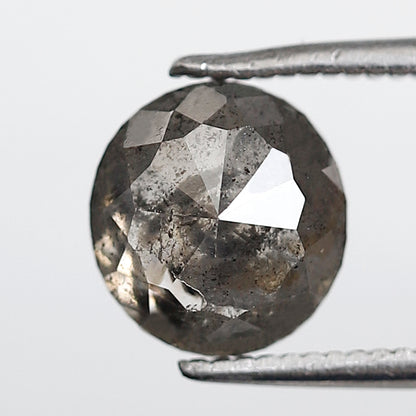 1.99 CT 7.80 MM Oval Shape Salt and Pepper Diamond Natural Loose Grey Black Color Diamond