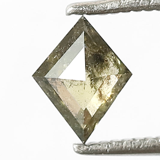 0.59 CT, 7 x 5.5 MM Kite Shape Natural Greenish color Loose Rustic Diamond For Kite Diamond Ring