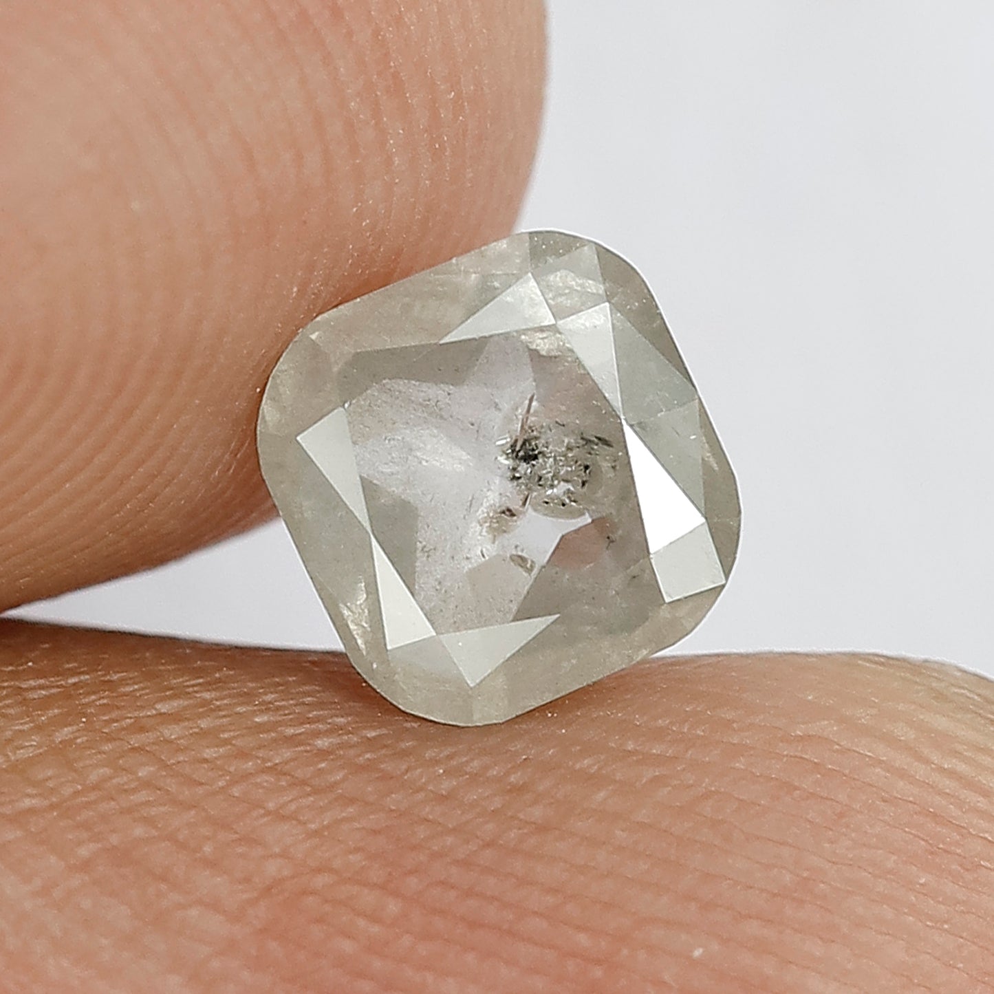 1.02 CT Cushion Shape Natural Loose Diamond Salt and pepper Suitable for Wedding Ring