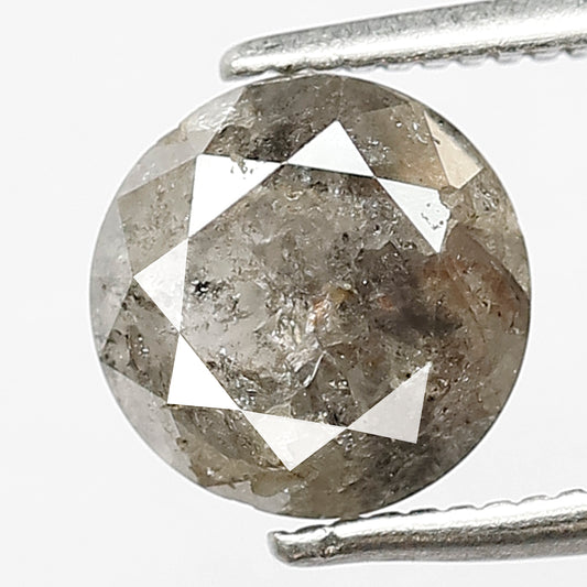 2.05 Ct Round Brilliant Grayish Salt & Pepper Diamond | Natural Loose Engagement Stone