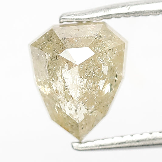 1.56 Ct Geometric Cut Rustic Diamond | 7.90 mm Natural Yellowish Conflict Free Loose Diamond