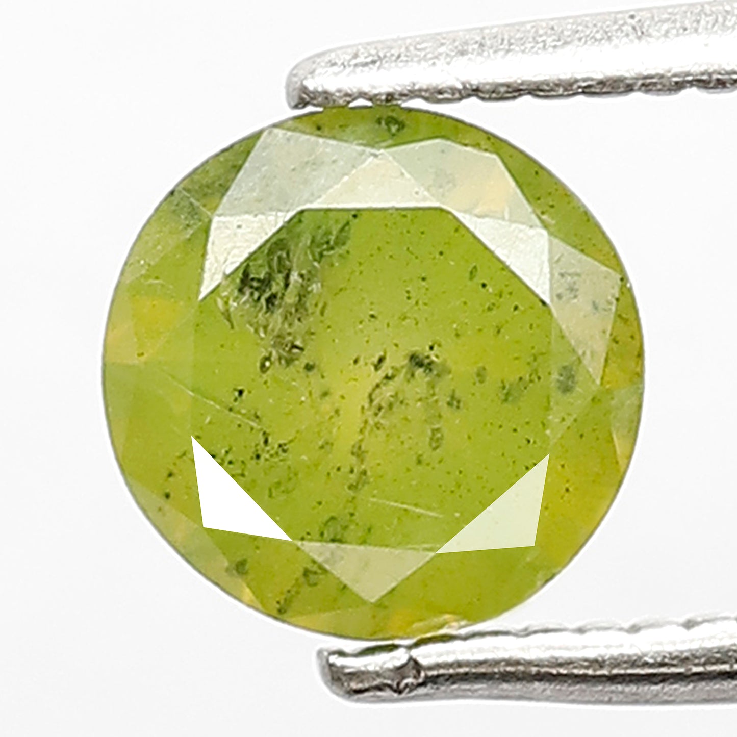 Round Brilliant 0.98 Ct Treated Parrot Color Diamond | 6.30 mm Loose Wedding Ring Stone