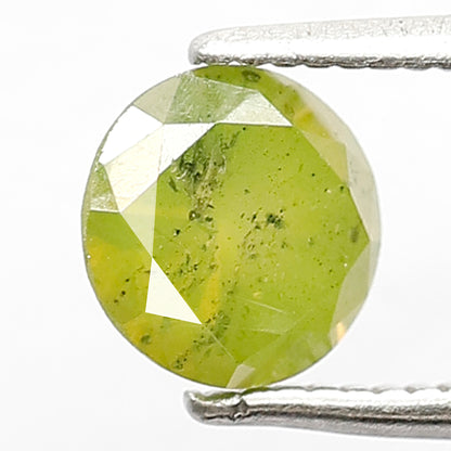 Round Brilliant 0.98 Ct Treated Parrot Color Diamond | 6.30 mm Loose Wedding Ring Stone