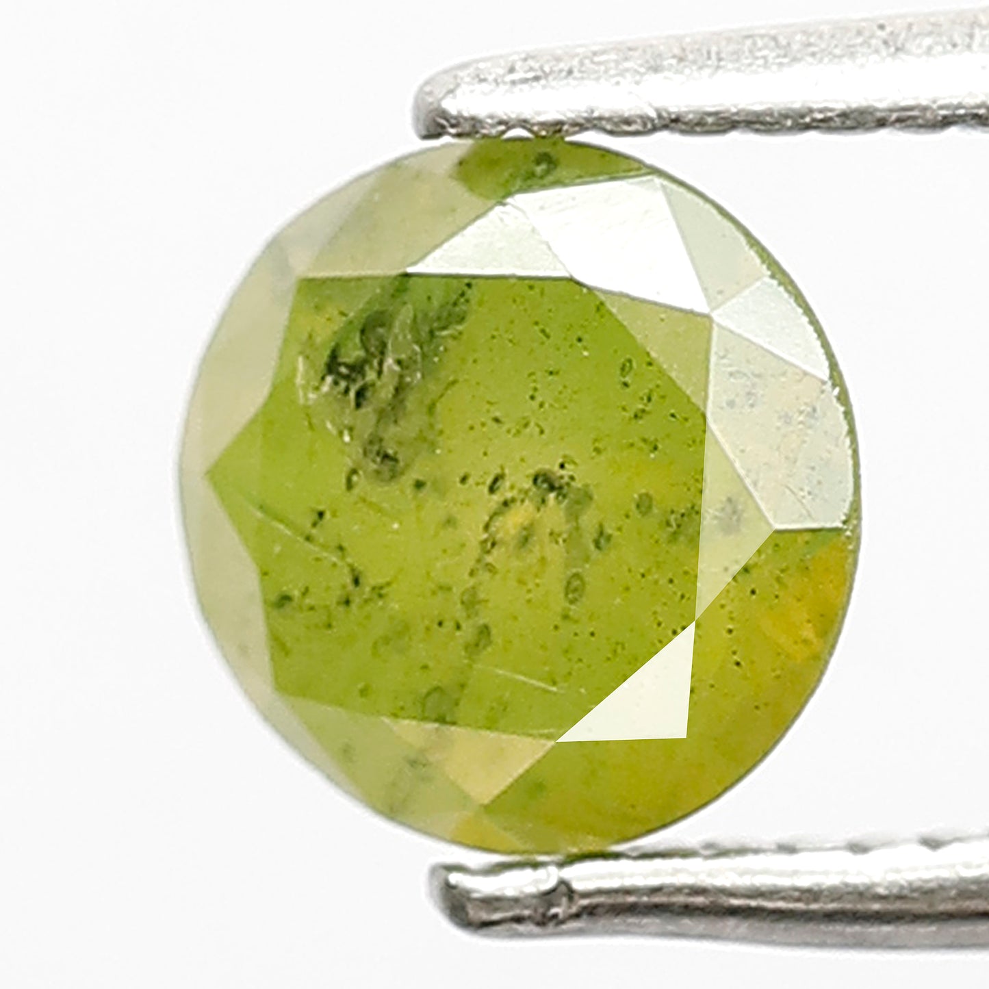 Round Brilliant 0.98 Ct Treated Parrot Color Diamond | 6.30 mm Loose Wedding Ring Stone