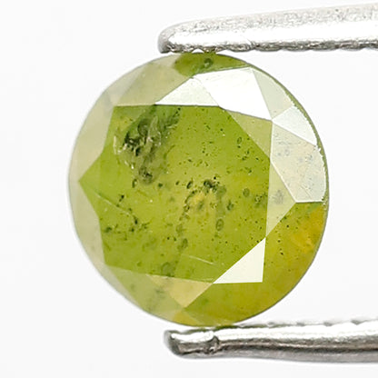 Round Brilliant 0.98 Ct Treated Parrot Color Diamond | 6.30 mm Loose Wedding Ring Stone