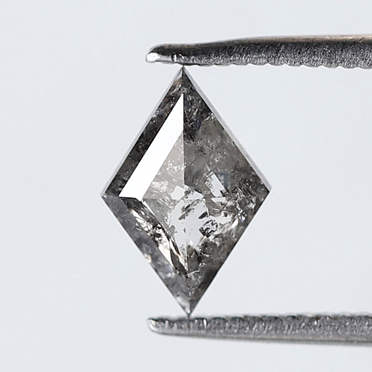 0.72 CT 8.90 MM Kite Shape Salt and Pepper Grey Black Color Natural Loose Diamond