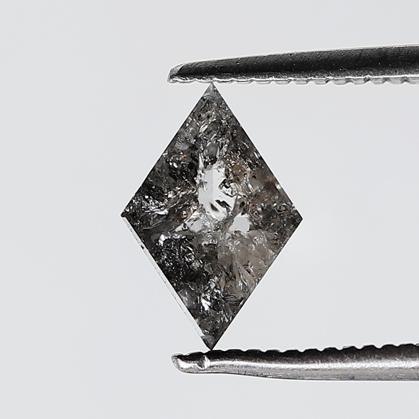 0.72 CT 8.90 MM Kite Shape Salt and Pepper Grey Black Color Natural Loose Diamond
