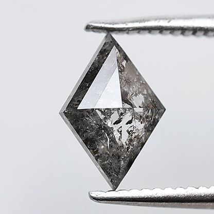 0.72 CT 8.90 MM Kite Shape Salt and Pepper Grey Black Color Natural Loose Diamond
