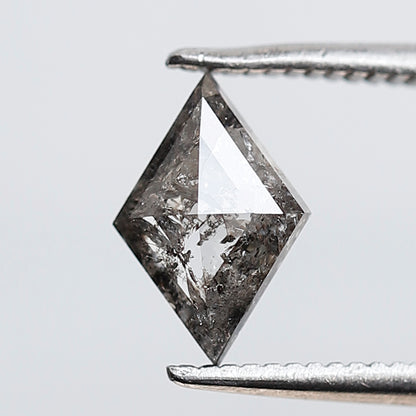 0.72 CT 8.90 MM Kite Shape Salt and Pepper Grey Black Color Natural Loose Diamond