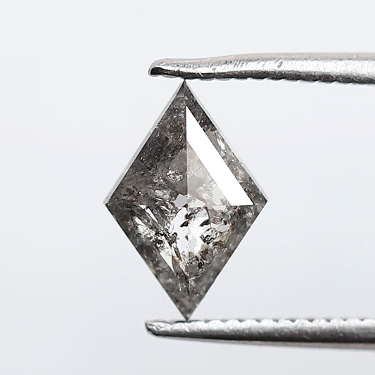 0.72 CT 8.90 MM Kite Shape Salt and Pepper Grey Black Color Natural Loose Diamond
