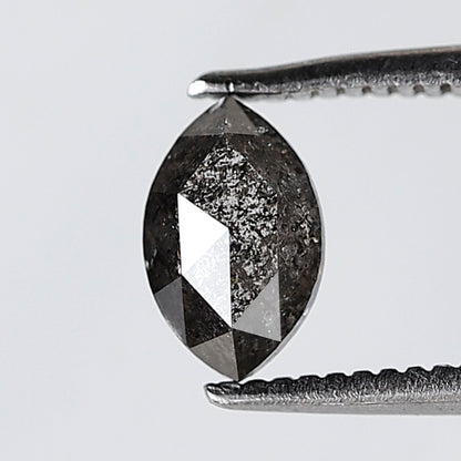 0.69 Ct 6.90 MM Marquise Shape Natural Loose marquise Salt and Pepper Grey Black Color Diamond