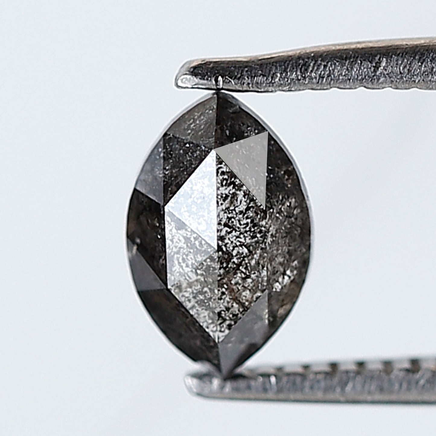 0.69 Ct 6.90 MM Marquise Shape Natural Loose marquise Salt and Pepper Grey Black Color Diamond