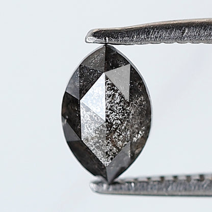 0.69 Ct 6.90 MM Marquise Shape Natural Loose marquise Salt and Pepper Grey Black Color Diamond