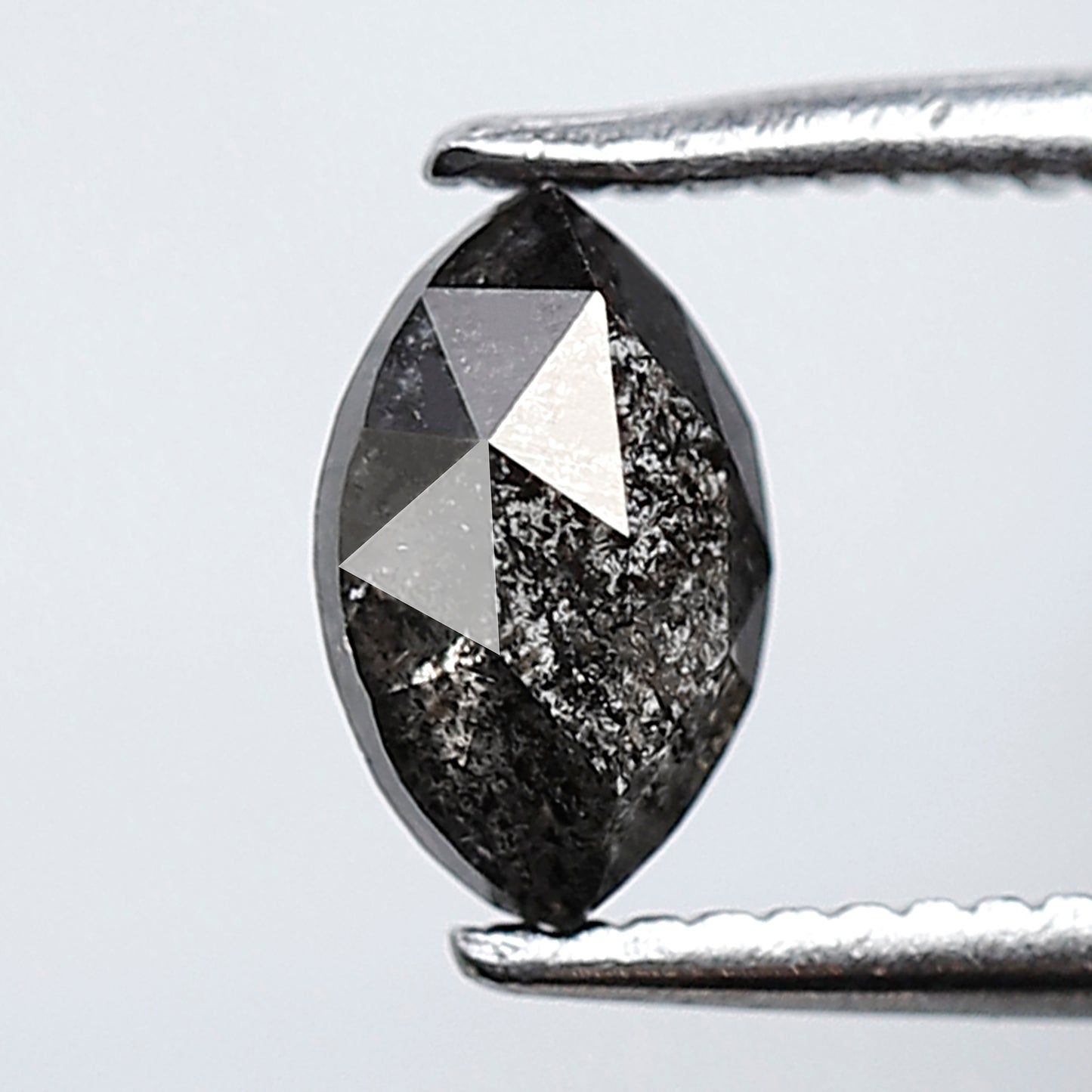 0.69 Ct 6.90 MM Marquise Shape Natural Loose marquise Salt and Pepper Grey Black Color Diamond