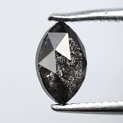 0.69 Ct 6.90 MM Marquise Shape Natural Loose marquise Salt and Pepper Grey Black Color Diamond