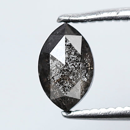 0.69 Ct 6.90 MM Marquise Shape Natural Loose marquise Salt and Pepper Grey Black Color Diamond