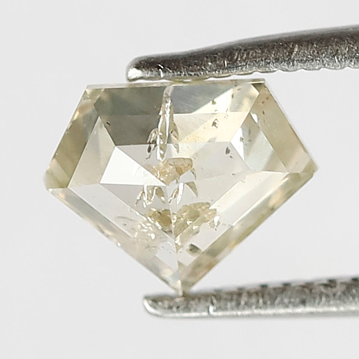Natural Pentagon Shape 0.97 CT Diamond, Misty Light Green Loose Rustic Earth Mined Diamond For Pendant