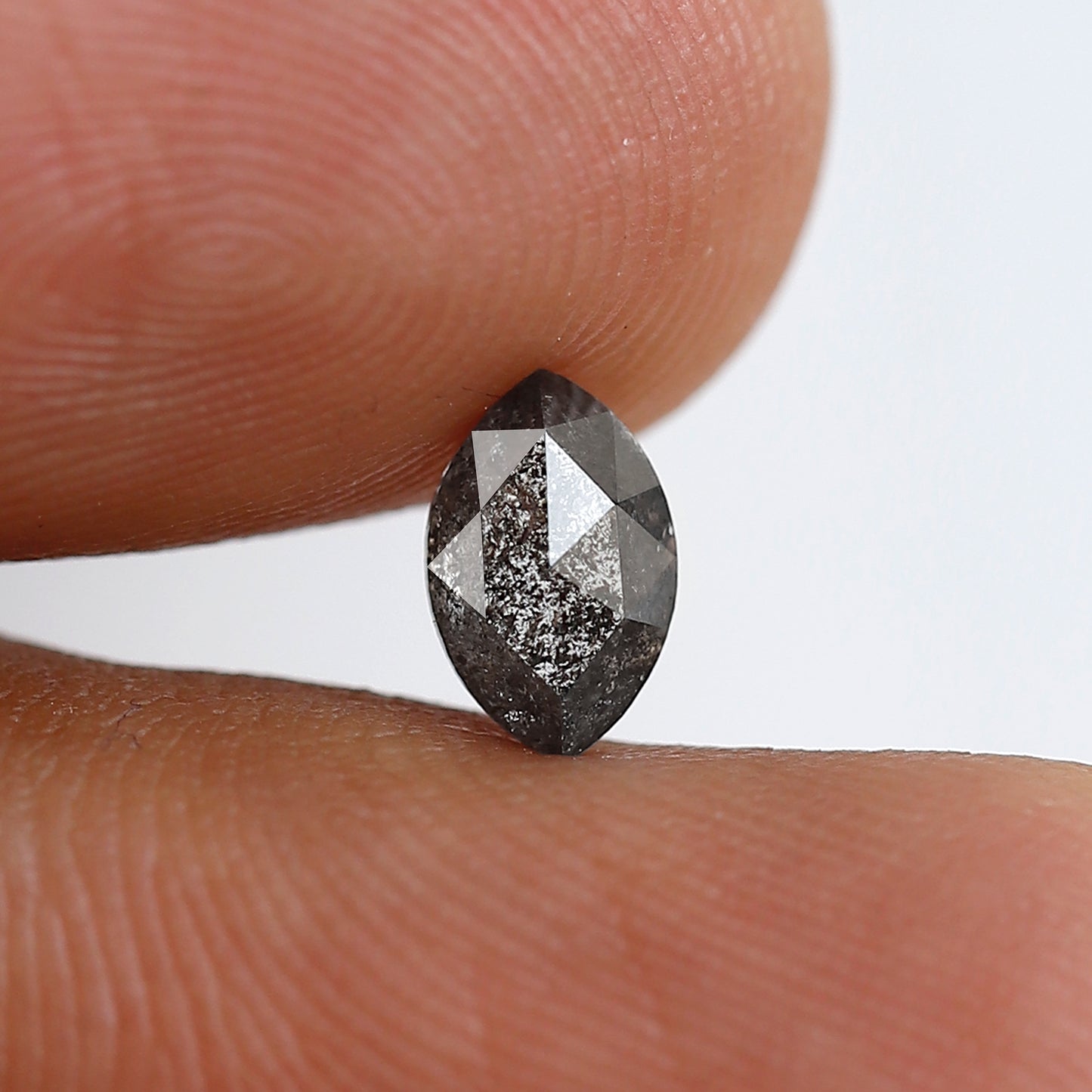 0.69 Ct 6.90 MM Marquise Shape Natural Loose marquise Salt and Pepper Grey Black Color Diamond