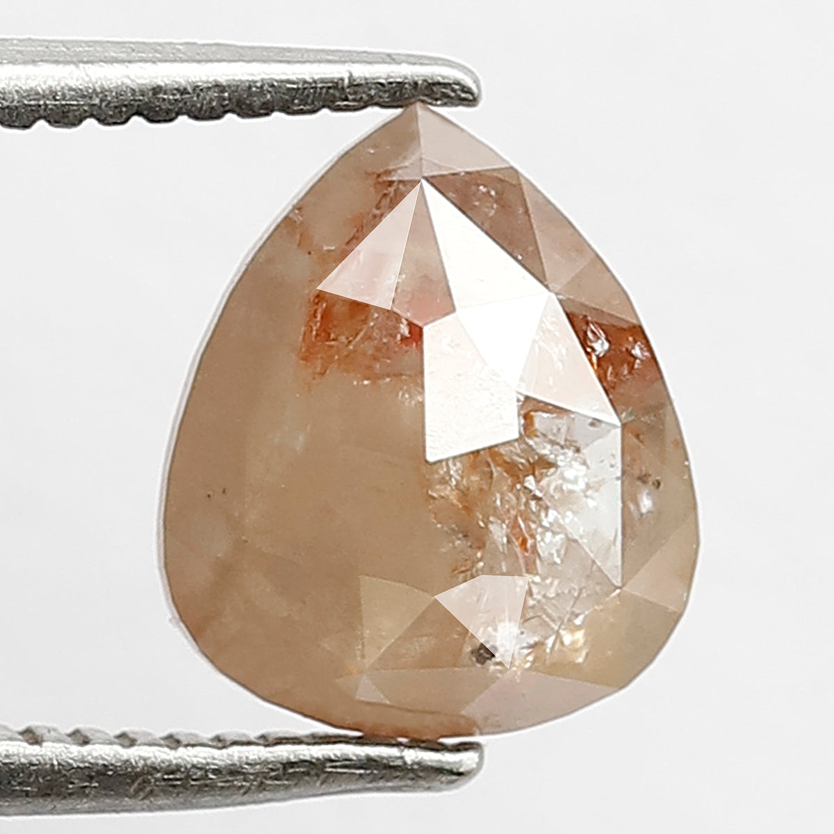 Natural Pear Shape 1.87 CT Diamond, 8.50 MM Grayish Red Loose Rustic Earth Mined Diamond For Ring