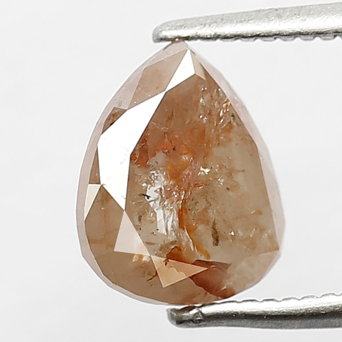 Natural Pear Shape 1.87 CT Diamond, 8.50 MM Grayish Red Loose Rustic Earth Mined Diamond For Ring