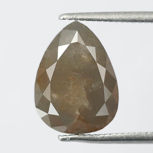 5.55 CT Large Pear Shape Rustic Diamond, 12 x 9 MM Natural Conflict Free Loose Diamond For Wedding Ring