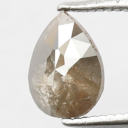 Pear Shape 1.10 Ct Natural Dark Gray Rustic Diamond | Conflict Free Loose Diamond