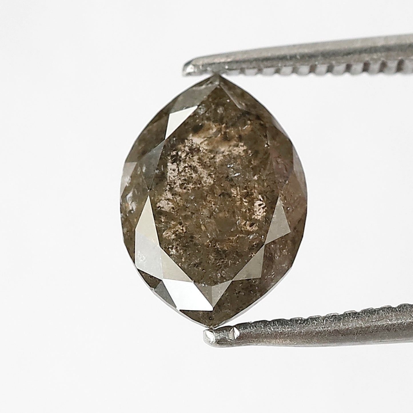 1.83 CT marquise Shape Salt and Pepper Diamond 9.40 MM brown grey Color Loose Natural Diamond For Wedding Ring