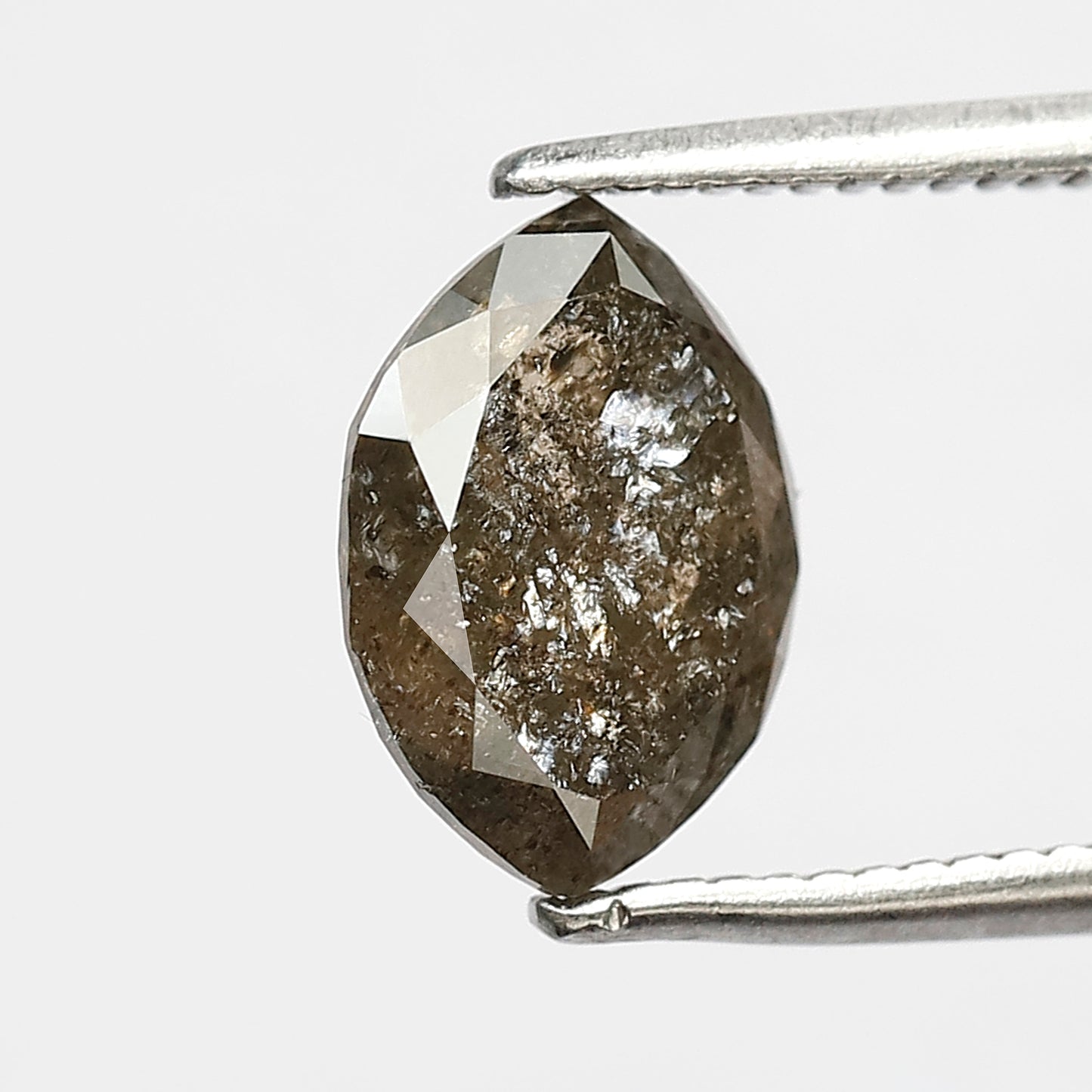1.83 CT marquise Shape Salt and Pepper Diamond 9.40 MM brown grey Color Loose Natural Diamond For Wedding Ring