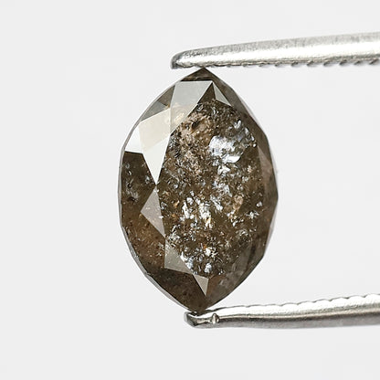 1.83 CT marquise Shape Salt and Pepper Diamond 9.40 MM brown grey Color Loose Natural Diamond For Wedding Ring