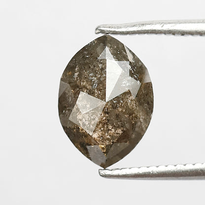 1.83 CT marquise Shape Salt and Pepper Diamond 9.40 MM brown grey Color Loose Natural Diamond For Wedding Ring