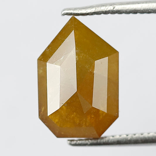 Geometric 2.39 Ct Natural Yellowish Brown Rustic Diamond | Conflict Free Loose Diamond
