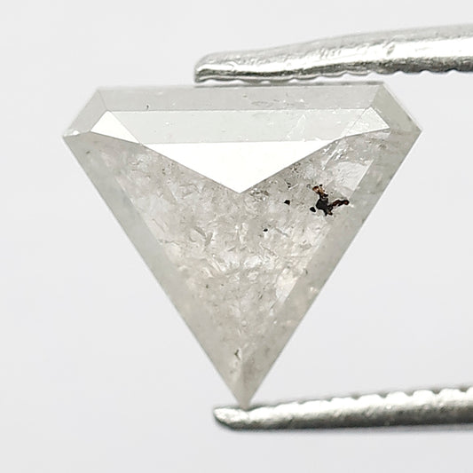 1.26 CT Geometric cut Salt and Pepper Diamond 7.70 MM Natural Earth Mined Diamond