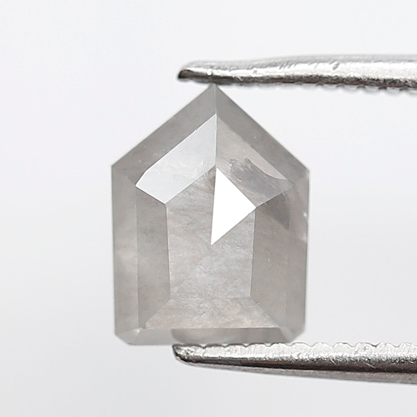 1.35 CT 7.90 MM Shield Shape Salt and Pepper Diamond Grey Color Natural Loose Diamond