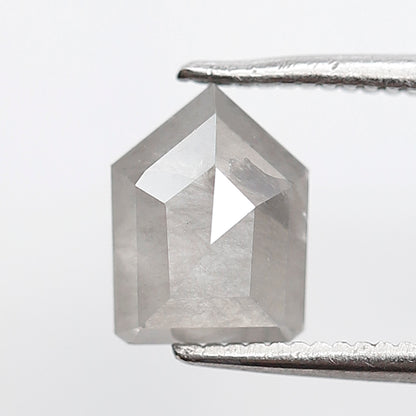 1.35 CT 7.90 MM Shield Shape Salt and Pepper Diamond Grey Color Natural Loose Diamond