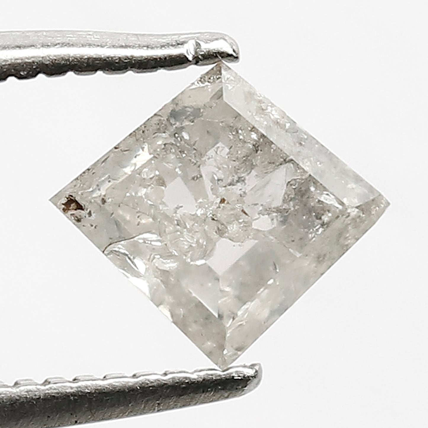 1.03 CT Kite Shape Luminous Grey Salt and Pepper Loose Diamond Fancy Cut Suitable for Silver or Platinum Ornaments