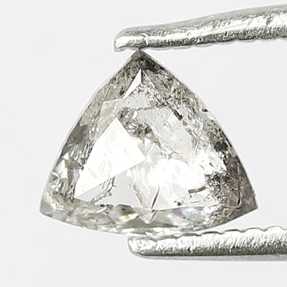 0.50 CT Triangle cut Loose Diamond 5.50 MM Natural Gray Black Salt and Pepper Diamond