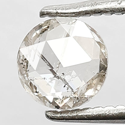 0.48 CT Round Shape Natural Diamond 5.4 MM IJ color SI Clarity Loose Rose cut Diamond For Wedding Ring