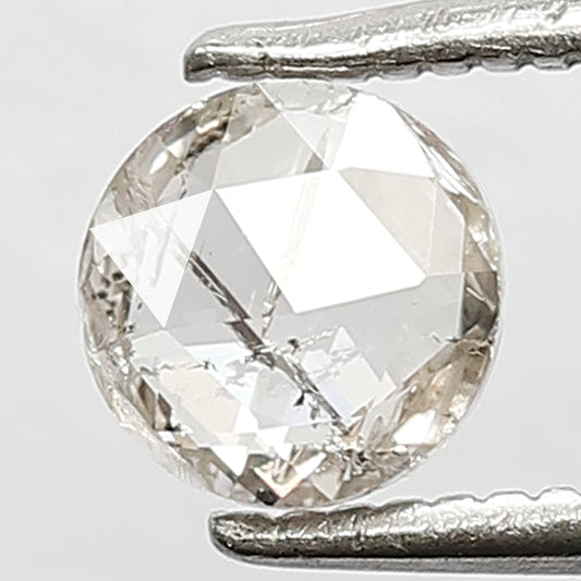 0.48 CT Round Shape Natural Diamond 5.4 MM IJ color SI Clarity Loose Rose cut Diamond For Wedding Ring