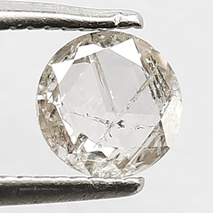 0.48 CT Round Shape Natural Diamond 5.4 MM IJ color SI Clarity Loose Rose cut Diamond For Wedding Ring